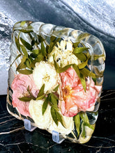 Wedding flower bouquet preservation, Nanette's (ID) favorite flower paperweight keepsake, funeral flower preservation.