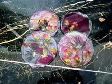 Wedding Flowers Preservation Coasters. Funeral flowers Preservation Resin Coaster Set.