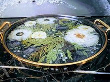 Wedding Bridal Flowers Preservation. Pressed Bouquet Resin Tray Paperweight Organizer. Preserved Bridal Bouquet. Pressed Flowers tray