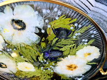 Wedding Bridal Flowers Preservation. Pressed Bouquet Resin Tray Paperweight Organizer. Preserved Bridal Bouquet. Pressed Flowers tray
