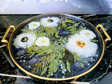 Wedding Bridal Flowers Preservation. Pressed Bouquet Resin Tray Paperweight Organizer. Preserved Bridal Bouquet. Pressed Flowers tray