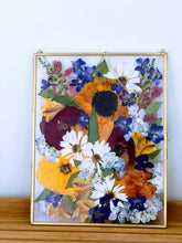Flower Preservation, Pressed flower frame. Wedding Bridal DRIED Flowers, Wedding, Funeral Pressed Flowers, Keepsake