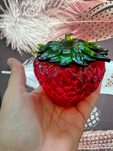 Flower Preservation Strawberry Resin Jewelry Box Organizer Paperweight Keepsake memories of your wedding, anniversary, funeral.