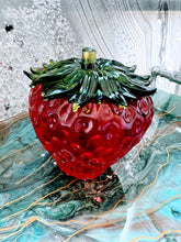 Flower Preservation Strawberry Resin Jewelry Box Organizer Paperweight Keepsake memories of your wedding, anniversary, funeral.