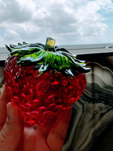 Flower Preservation Strawberry Resin Jewelry Box Organizer Paperweight Keepsake memories of your wedding, anniversary, funeral.