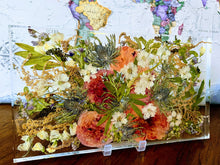 Flower Preservation Resin Frame, Funeral Memorial Service Flowers. Wedding Bridal Pressed Flower Frame.