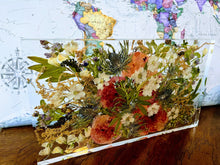 Flower Preservation Resin Frame, Funeral Memorial Service Flowers. Wedding Bridal Pressed Flower Frame.