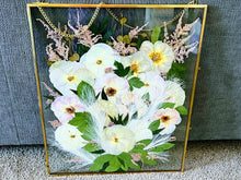 Flower Preservation, Pressed flower frame. Wedding Bridal DRIED Flowers, Wedding, Funeral Pressed Flowers, Keepsake