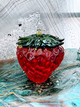 Flower Preservation Strawberry Resin Jewelry Box Organizer Paperweight Keepsake memories of your wedding, anniversary, funeral.