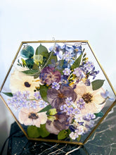 Wedding  Bouquet Preservation Frame, Wedding Bridal Flowers, Funeral Pressed Flowers, Pressed Flower. Wall Hanging Glass Frame.