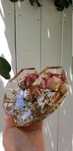 Preserving Wedding Flowers in Large Resin Heart Paperweight Keepsake Bridal romantic memories of your wedding, anniversary,funeral