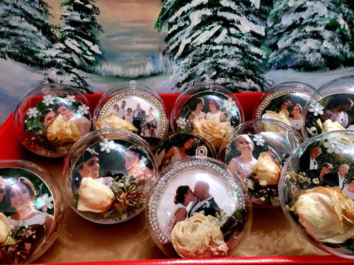 Custom Preserved Wedding Flowers. Bridal Bouquet Paperweight Ornament Christmas Tree Ornament.Memories of your wedding, funeral