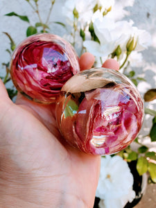 Bouquet Preservation, Flower Preservation, Resin Art, Wedding Keepsake, 2 1/4" Sphere, Memorial, Anniversary, Special Occasion, Paperweights
