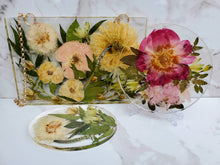 Pressed Dried Wedding Flowers Bouquet Resin Frame. Flowers Preservation. Preserved Wedding Funeral Flowers. Set of 3 Pressed Flowers Frames.