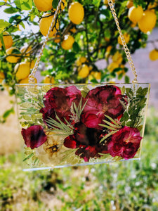 Custom Pressed Dried Wedding Bouquet Resin Frame. Flowers Preservation. Preserved Wedding Funeral Flowers. Pressed Flowers Hanging Frame.