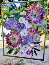 Wedding Pressed Flowers Bouquet Preservation, Wedding Bridal DRIED Flowers, Wedding, Funeral Pressed Flowers, Keepsake. Hanging Frame Decor