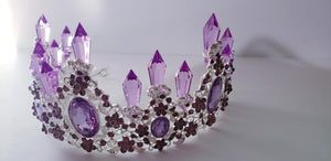 Wedding Bridal Prom Silver Rhinestone Crystal Tiara Crown Set