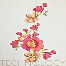 Extra Large Purple Pink Yellow floral Collar Embroidered Patches Sewing  Applique Diy  Sticker Lace  Fabric  Sewing Accessories. Sew on. Shipping from USA