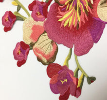 Extra Large Purple Pink Yellow floral Collar Embroidered Patches Sewing  Applique Diy  Sticker Lace  Fabric  Sewing Accessories. Sew on. Shipping from USA