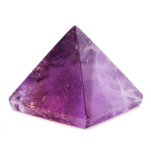 Natural Amethyst Pyramid - Mini Stone Pyramid - Purple Amethyst - Chakra, Reiki, Crystal Healing