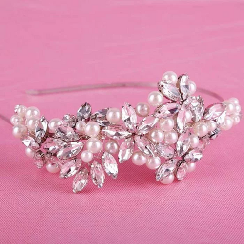 Wedding Bridal Rhinestones Tiara.Hair Accessories For Women  Crystal Rhinestone Tiara Baroque Wedding Bridal Crown Headband  Hair Jewelry