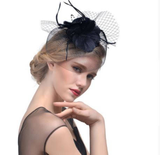 Wedding best sale black hat
