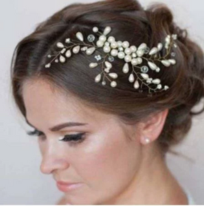 Hair Accessories For Women Pearl Flower Hairband Wedding Bride Tiaras Crown  Headband  Hair pin Hair Jewelry Hair Comb