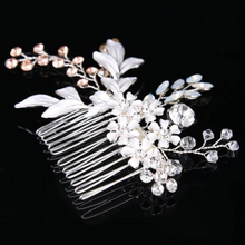 Wedding Hair Accessories Crystal Pearl Floral Hair Comb Bridal Tiaras Wedding  Hair Pin  Barrettes Jewelry Hair Accessories For Women