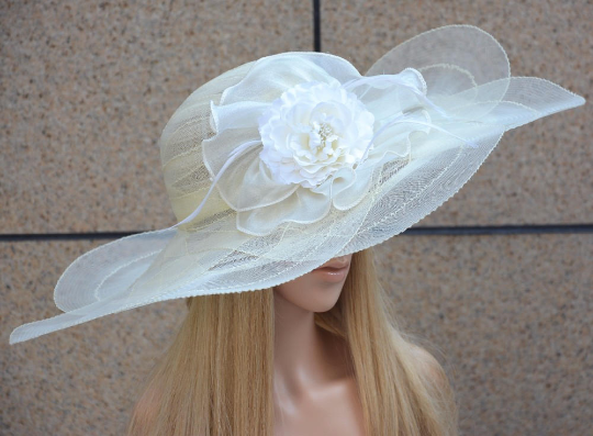 White derby deals hat