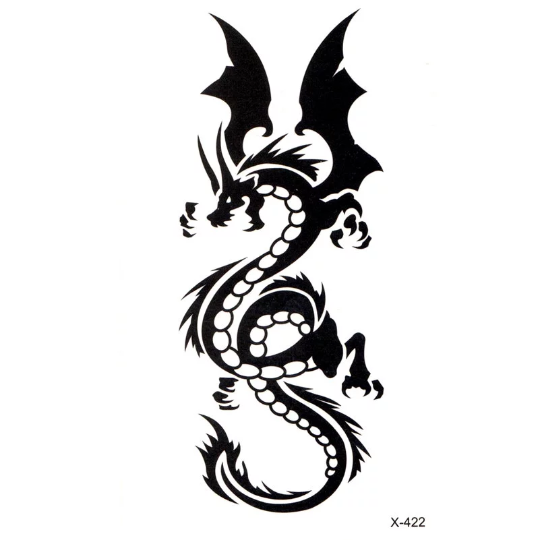 Supperb Temporary Tattoos - Small Dragons II (Set of 2) – supperbtattoo