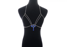Women Hollow Bra Chain  Brassiere Body Jewelry. Crystal Statement Body Chain  Choker  Necklace