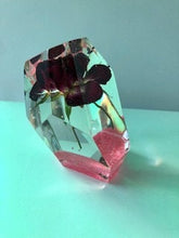 Resin Rose Flowers Crystals Paperweight. Beauty and The Beast Paperweight Keepsake. Love Forever. Preserved Rose Flowers.Healing Crystals.