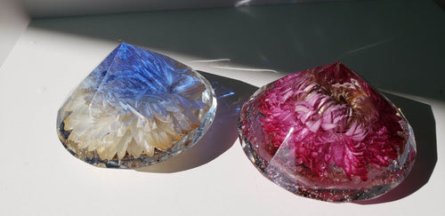 Custom Pet Loss Grief. Memorial Resin Diamond Paperweight Keepsake. Memorial Gift with pet's ashes.Pet remembrance .Dog Cat ashes in resin.