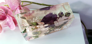 Preserving wedding Flowers in Resin like glass Paperweight Keepsake. Bridal bouquet memories of your wedding, anniversary,funeral.
