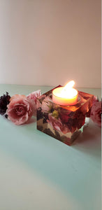 Custom Preserved Bridal Bouquet Wedding Funeral Flowers Candle Holder Keepsake. Resin Paperweights. Wedding anniversary.