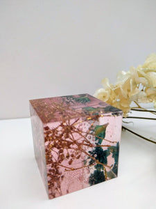 Pet Resin Paperweight Ashes Keepsake cube. Memorial Sympathy Gift with ashes in resin like glass. Pet remembrance .Dog Cat ashes in resin.