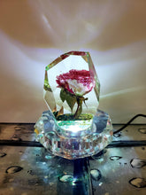 Custom Flower Paperweight Lamp.