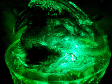 Dragon Resin Paperweight LED Lamp battery operated. Meditation Art Lamp. Glass Resin Epoxy Dragon.