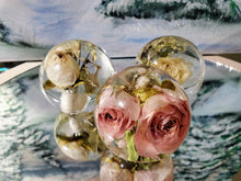 Bouquet Preservation, Flower Preservation, Resin Art, Wedding Keepsake, 2 1/2" Sphere, Corsage Boutonniere Special Occasion, Paperweights