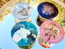 Resin Paperweight! A thoughtful gift for a loved one! A half of large sphere, orb, globe, ball keepsake.Make a wish!Home decor.