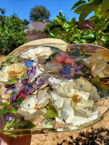 Preserved Wedding Flowers in Large Resin Heart Paperweight Keepsake Bridal romantic memories of your wedding, anniversary,funeral