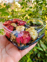 Preserved Bridal Bouquet Heart Shaped Candle Holder Keepsake. Wedding Flowers Resin Paperweights. Wedding anniversary .Heart Candle Holder.