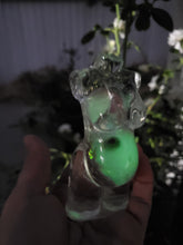 Custom Pregnant Crystal Woman Body Sculpture, Resin Glow in darkness Torso Figurine, Botanical Statuette, Maternity, Gaia Mother Fertility