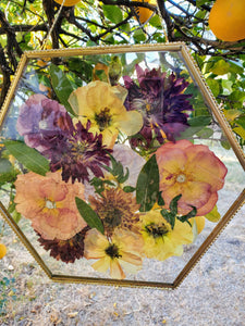 Flower Preservation. Pressed Flower Frame Wall Hangings. Pressed flower frame, hanging terrarium, Wedding Funeral Flowers, glass frame.