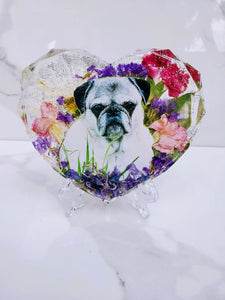 Pet Ashes Cat Dog Memorial Urn from your preserved Wedding Memorial Flowers Pet Cremains Fur Custom Keepsake. Cat Dog ashes Urn
