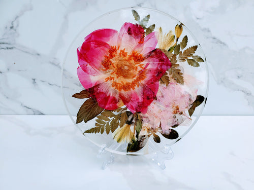 Custom Pressed Dried Wedding Flowers Bouquet Resin Frame. Flowers Preservation. Preserved Wedding Funeral Flowers. Pressed Flowers Frame.