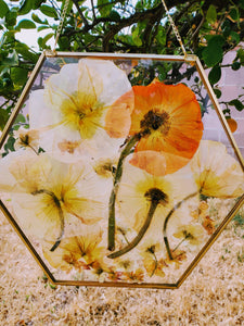 Custom Pressed Flowers Bouquet Preservation, Wedding Bridal DRIED Flowers, Funeral Pressed Flowers, Pressed Flower.Wall Hanging Glass Frame.