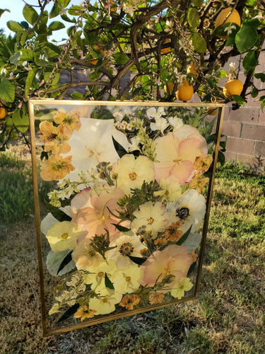 Custom Pressed Flowers Bouquet Preservation, Wedding Bridal DRIED Flowers, Wedding, Funeral Pressed Flowers, Keepsake. Hanging Frame Decor