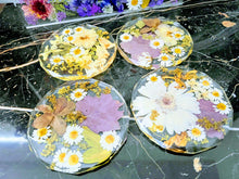 Wedding Flowers Preservation Coasters. Funeral flowers Preservation Resin Coaster Set.