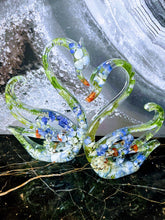 Wedding Flowers Preservation Swans Birds. Funeral flowers Preservation Resin Figurines.
